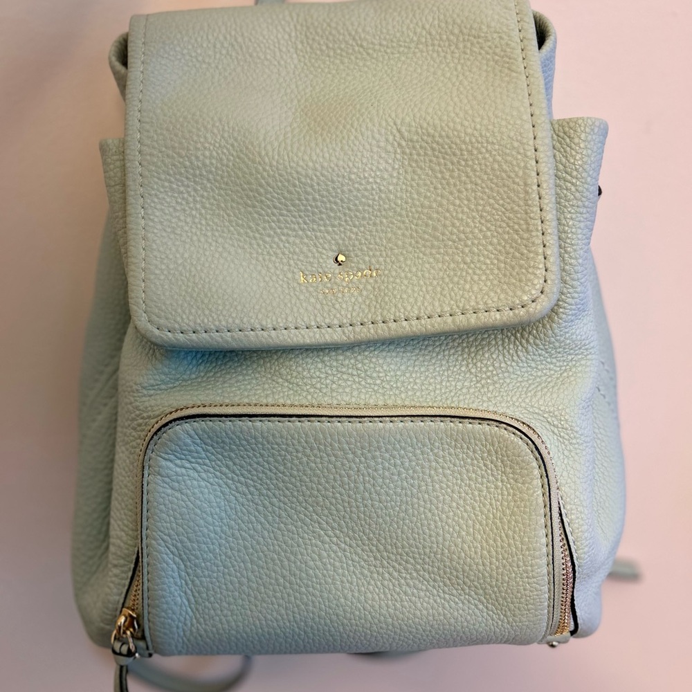 Kate Spade light Blue Leather Backpack